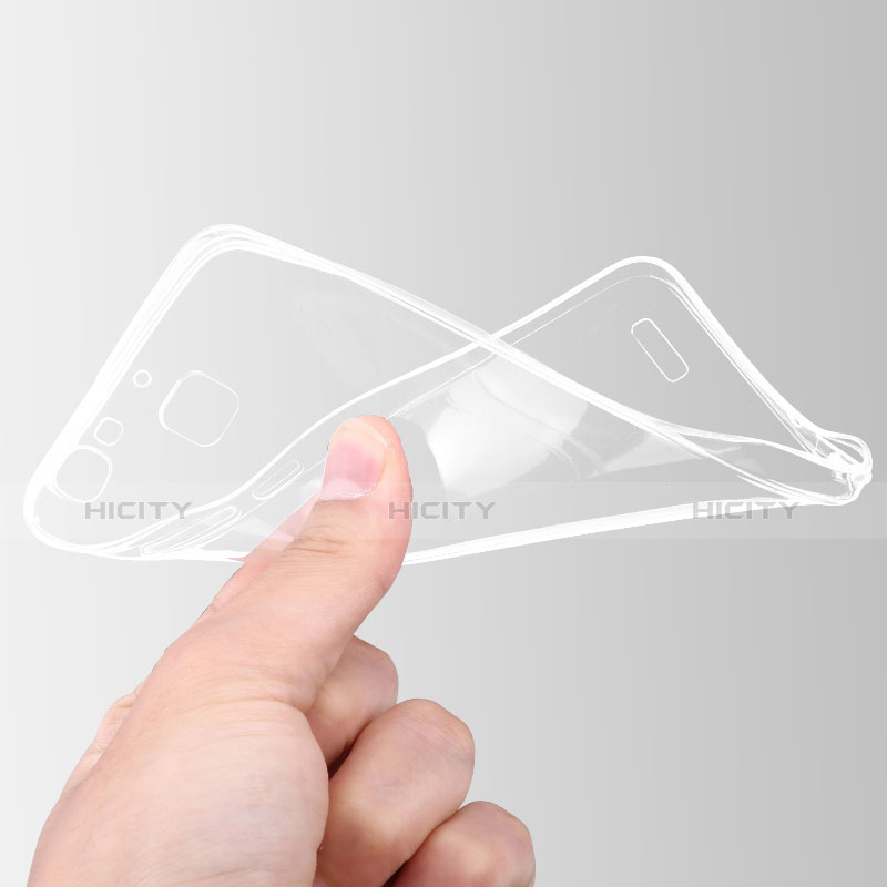 Cover Silicone Trasparente Ultra Sottile Morbida T01 per Huawei Enjoy 5S Chiaro