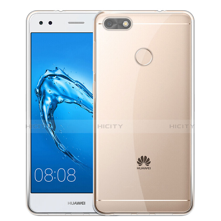 Cover Silicone Trasparente Ultra Sottile Morbida T01 per Huawei Enjoy 7 Chiaro