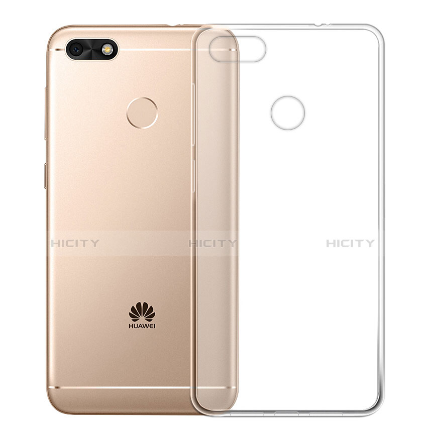 Cover Silicone Trasparente Ultra Sottile Morbida T01 per Huawei Enjoy 7 Chiaro