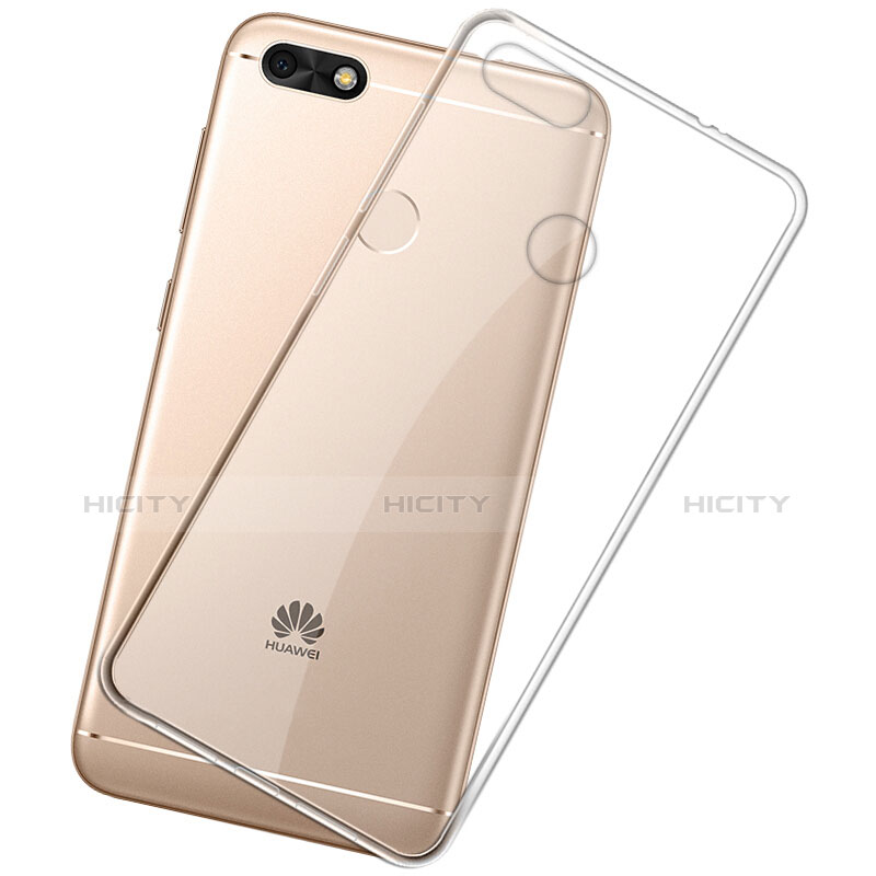 Cover Silicone Trasparente Ultra Sottile Morbida T01 per Huawei Enjoy 7 Chiaro