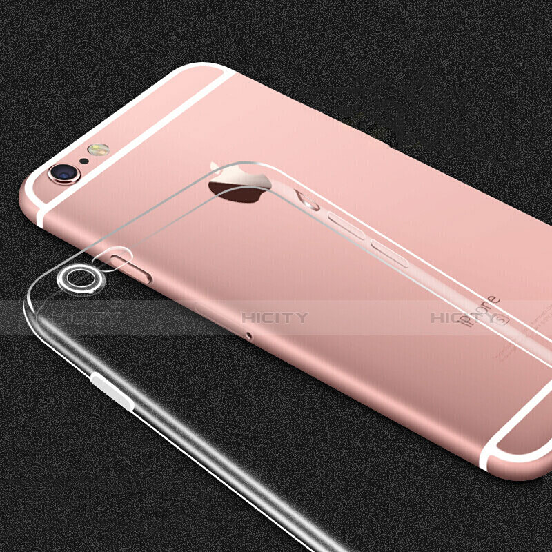Cover Silicone Trasparente Ultra Sottile Morbida T02 per Apple iPhone 6 Chiaro