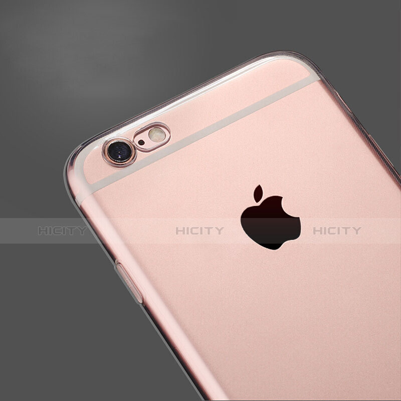 Cover Silicone Trasparente Ultra Sottile Morbida T02 per Apple iPhone 6S Chiaro