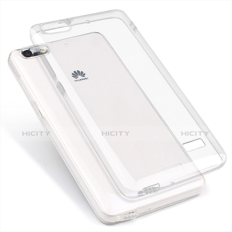 Cover Silicone Trasparente Ultra Sottile Morbida T02 per Huawei G Play Mini Chiaro