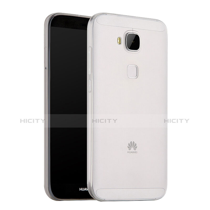 Cover Silicone Trasparente Ultra Sottile Morbida T02 per Huawei G8 Chiaro