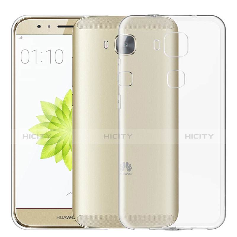 Cover Silicone Trasparente Ultra Sottile Morbida T02 per Huawei GX8 Chiaro