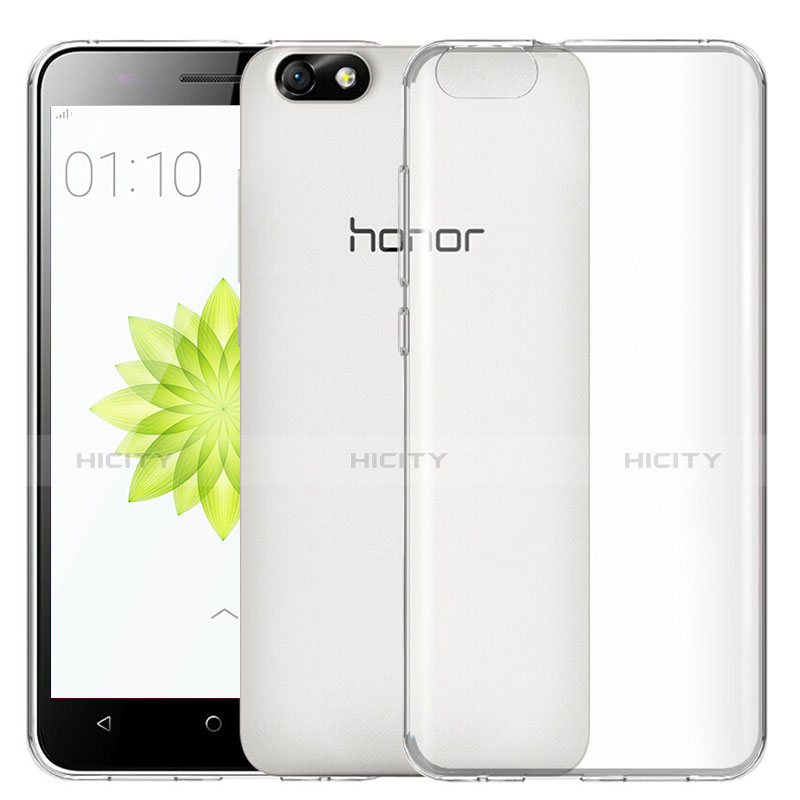 Cover Silicone Trasparente Ultra Sottile Morbida T02 per Huawei Honor 4X Chiaro