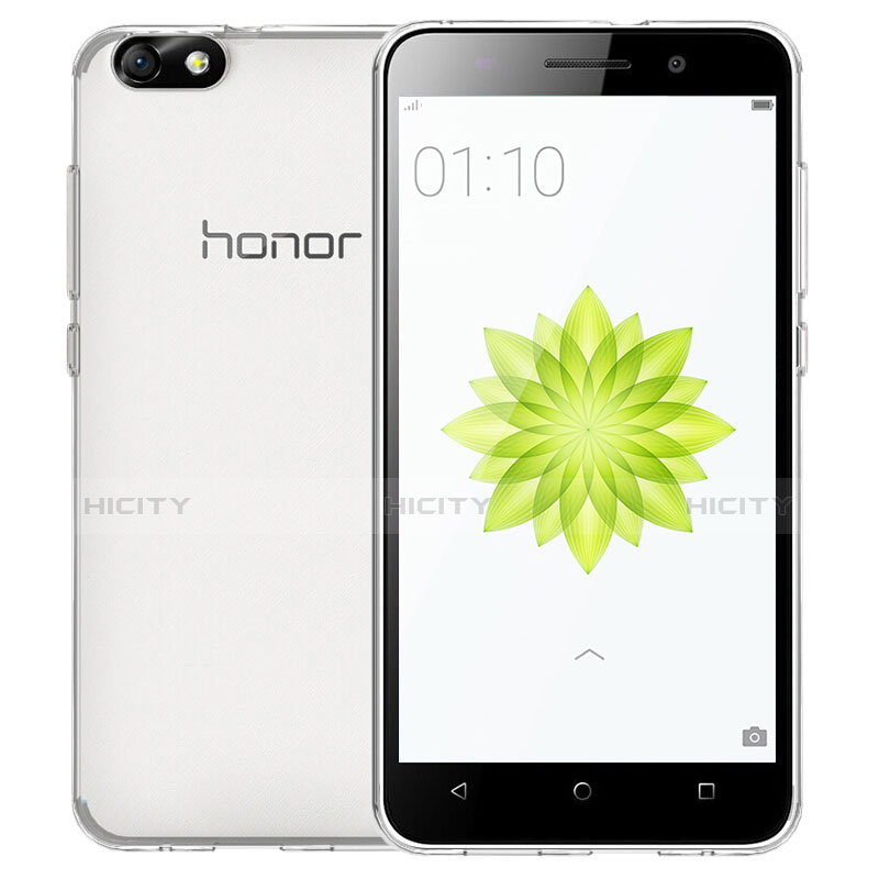 Cover Silicone Trasparente Ultra Sottile Morbida T02 per Huawei Honor 4X Chiaro
