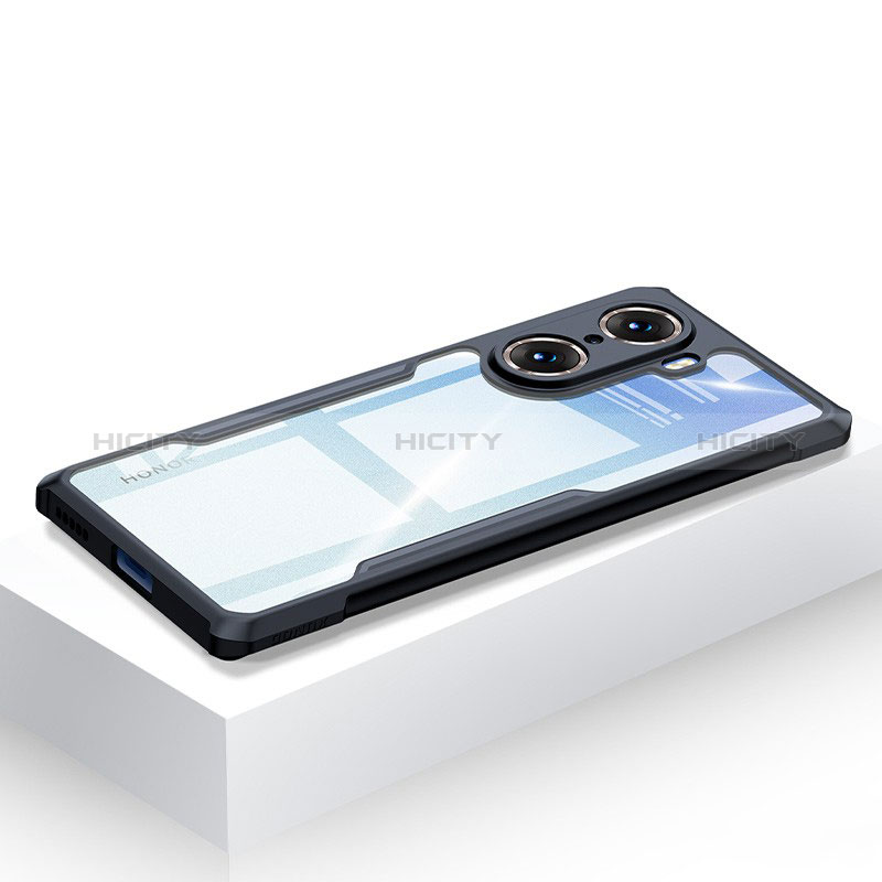 Cover Silicone Trasparente Ultra Sottile Morbida T02 per Huawei Honor 60 Pro 5G Nero