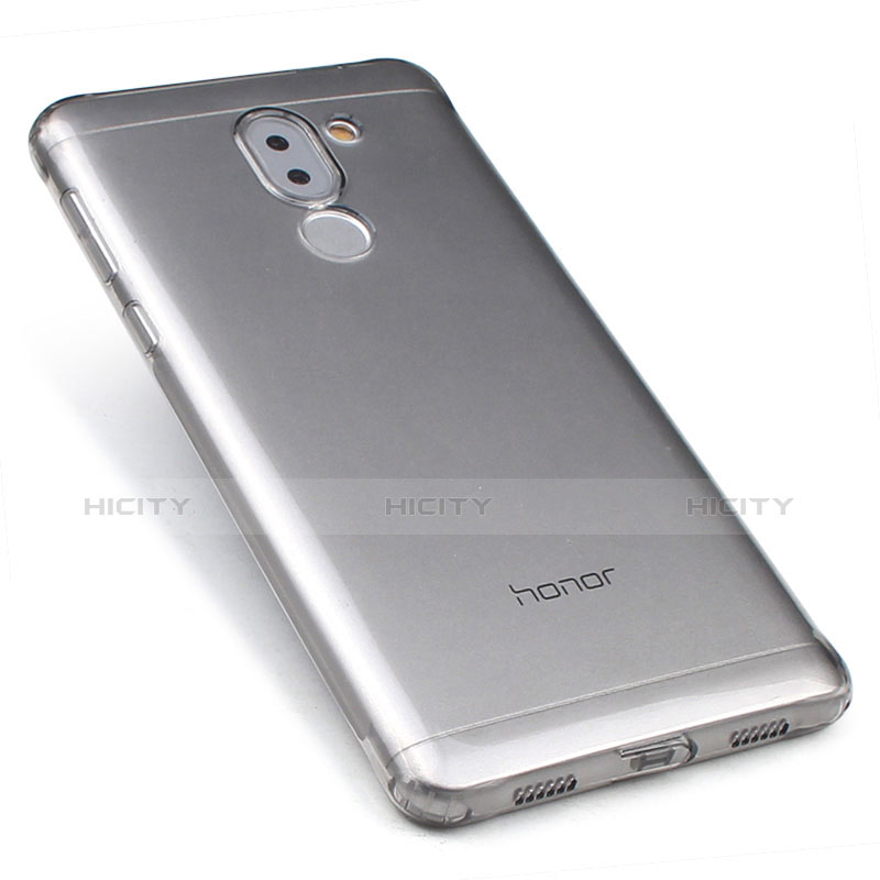 Cover Silicone Trasparente Ultra Sottile Morbida T02 per Huawei Honor 6X Grigio