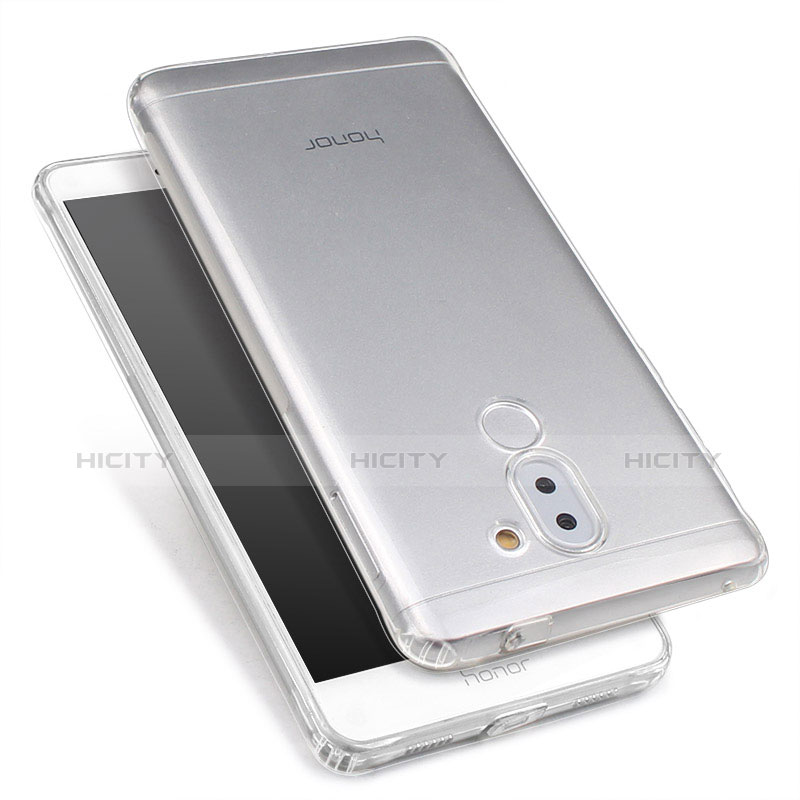 Cover Silicone Trasparente Ultra Sottile Morbida T02 per Huawei Honor 6X Pro Chiaro