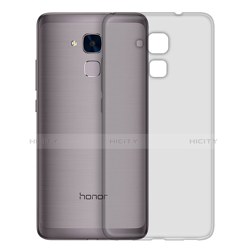 Cover Silicone Trasparente Ultra Sottile Morbida T02 per Huawei Honor 7 Lite Grigio