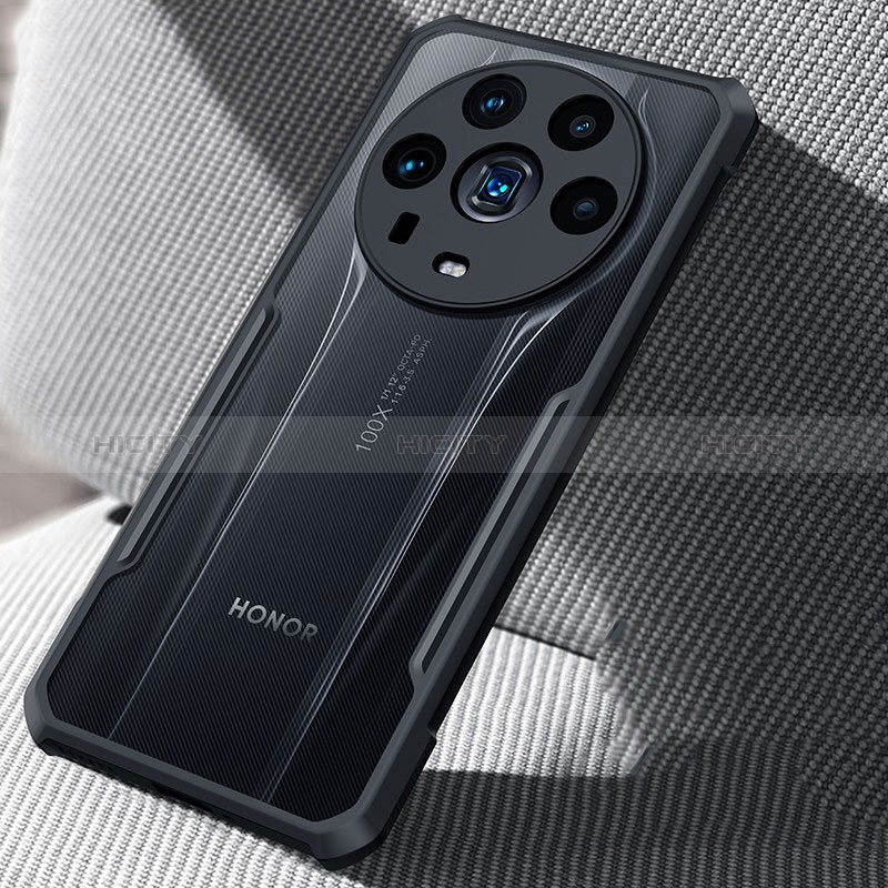 Cover Silicone Trasparente Ultra Sottile Morbida T02 per Huawei Honor Magic4 Ultimate 5G Nero