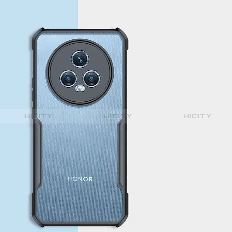 Cover Silicone Trasparente Ultra Sottile Morbida T02 per Huawei Honor Magic5 Pro 5G Nero