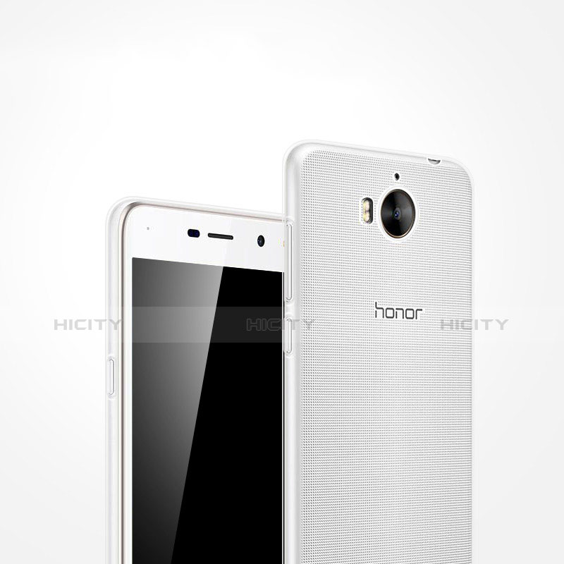 Cover Silicone Trasparente Ultra Sottile Morbida T02 per Huawei Honor Play 6 Chiaro