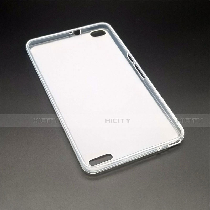 Cover Silicone Trasparente Ultra Sottile Morbida T02 per Huawei MediaPad X2 Chiaro