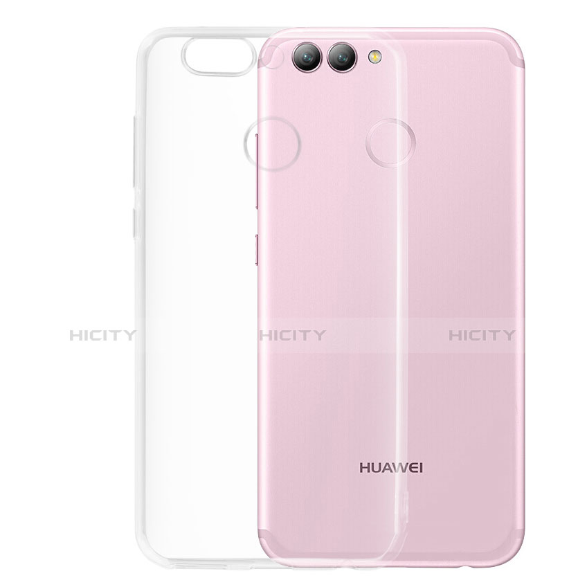 Cover Silicone Trasparente Ultra Sottile Morbida T02 per Huawei Nova 2 Plus Chiaro