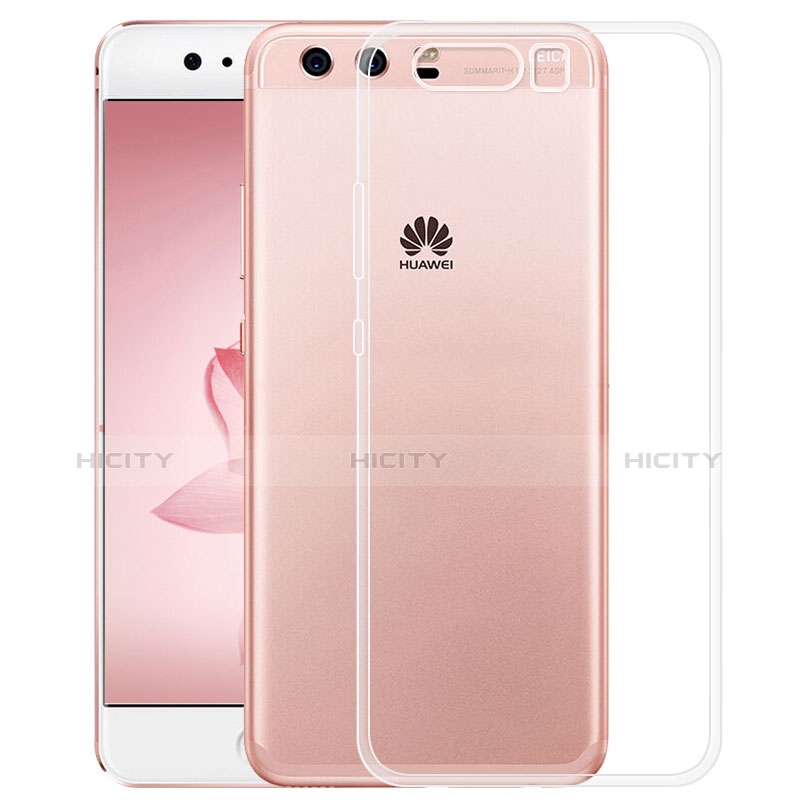 Cover Silicone Trasparente Ultra Sottile Morbida T02 per Huawei P10 Plus Chiaro