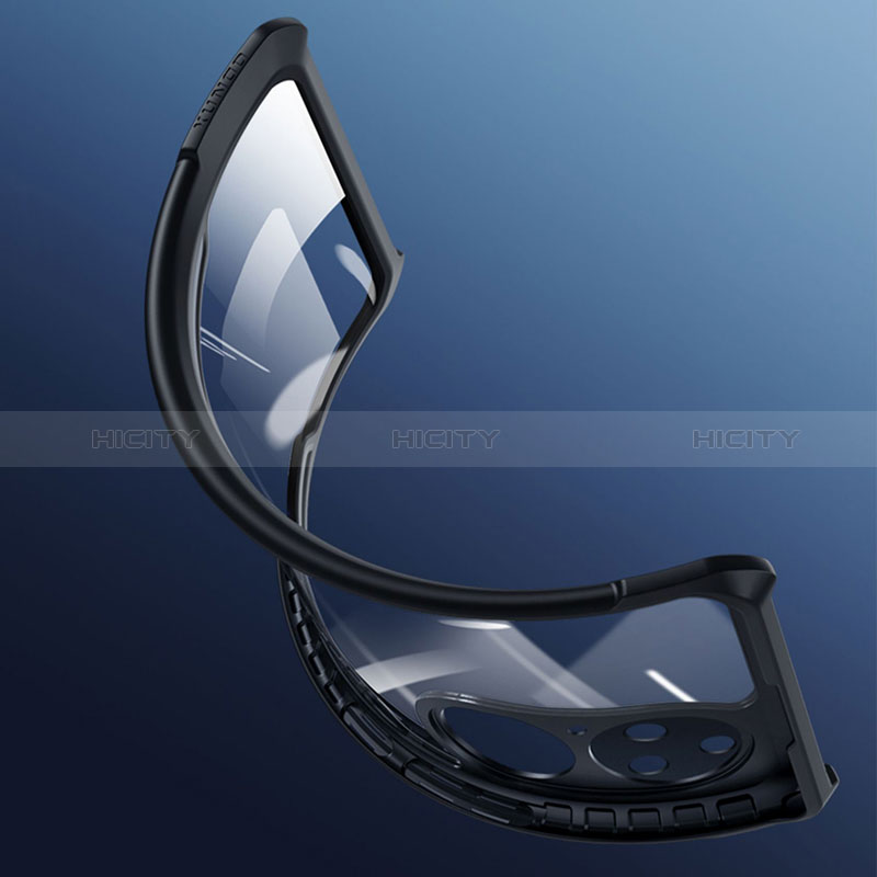Cover Silicone Trasparente Ultra Sottile Morbida T02 per Huawei P50 Nero