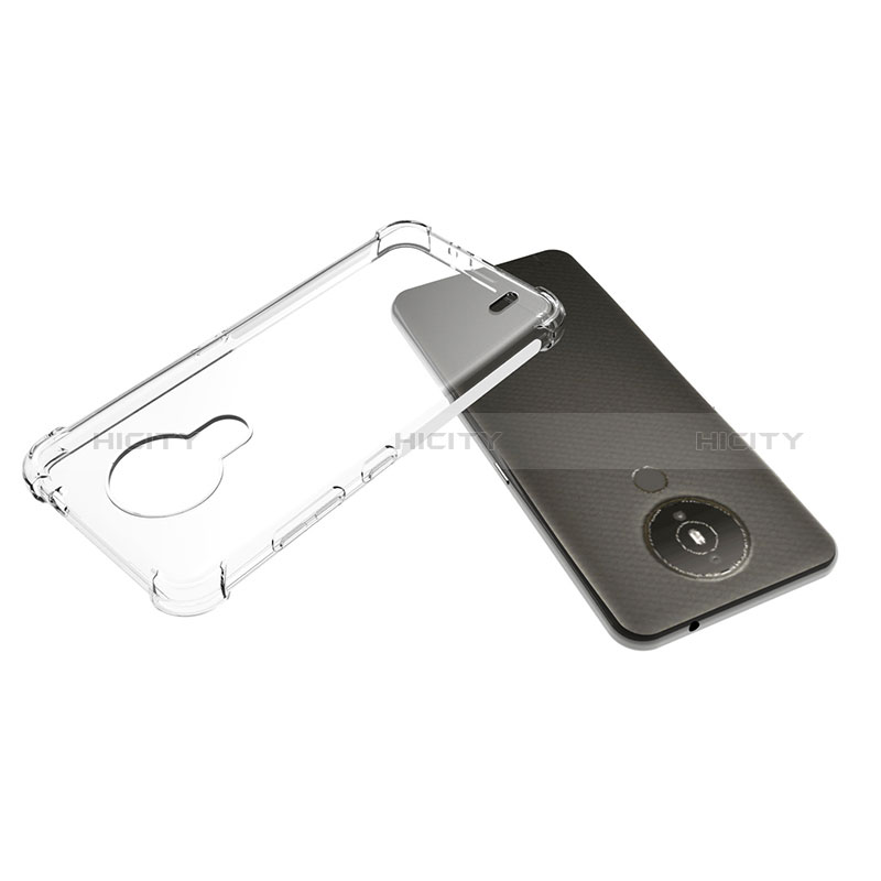 Cover Silicone Trasparente Ultra Sottile Morbida T02 per Nokia 1.4 Chiaro