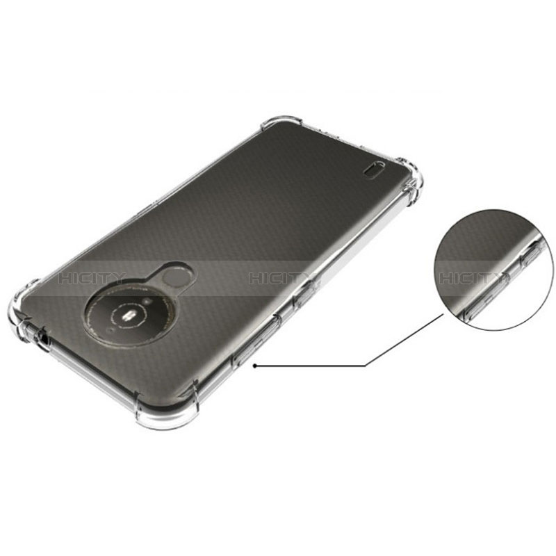 Cover Silicone Trasparente Ultra Sottile Morbida T02 per Nokia 1.4 Chiaro