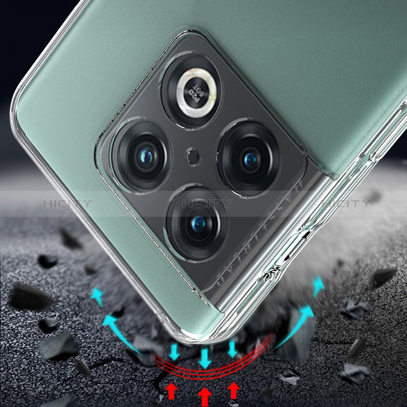 Cover Silicone Trasparente Ultra Sottile Morbida T02 per OnePlus 10 Pro 5G Chiaro