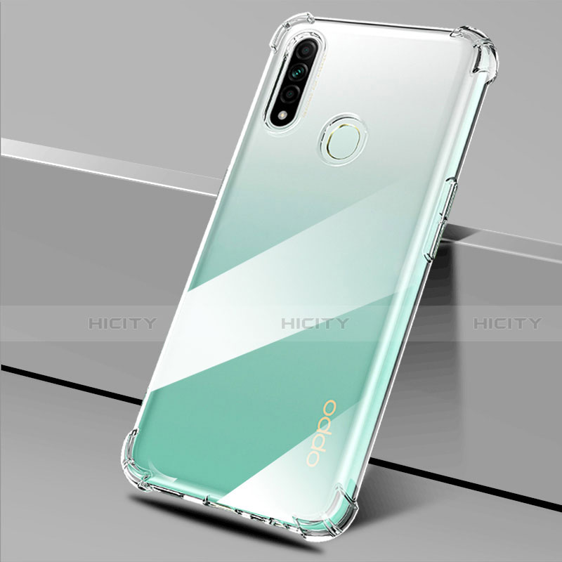 Cover Silicone Trasparente Ultra Sottile Morbida T02 per Oppo A8 Chiaro