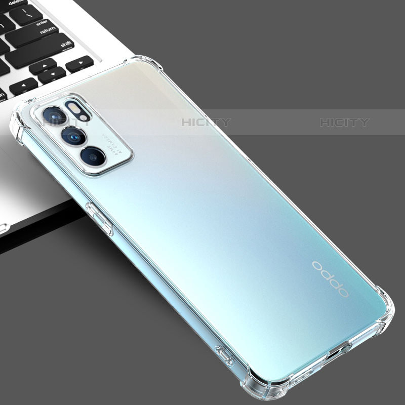 Cover Silicone Trasparente Ultra Sottile Morbida T02 per Oppo Reno6 Pro 5G India Chiaro