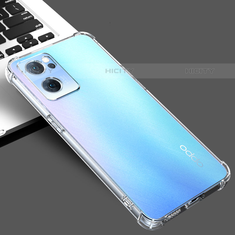 Cover Silicone Trasparente Ultra Sottile Morbida T02 per Oppo Reno7 SE 5G Chiaro