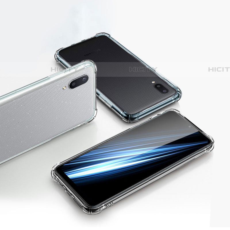 Cover Silicone Trasparente Ultra Sottile Morbida T02 per Samsung Galaxy A01 SM-A015 Chiaro
