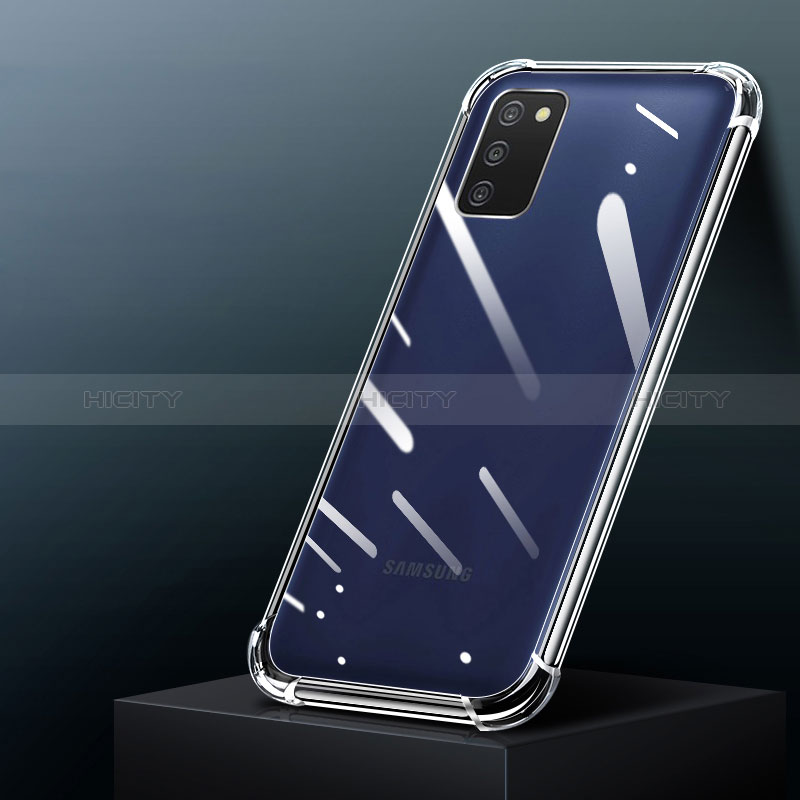 Cover Silicone Trasparente Ultra Sottile Morbida T02 per Samsung Galaxy A02s Chiaro