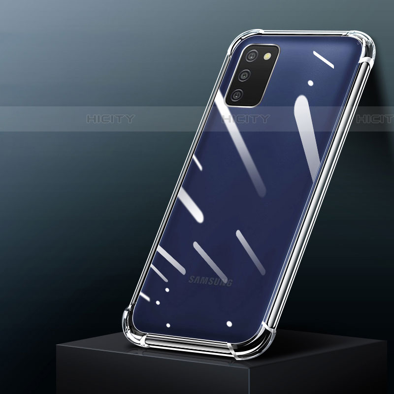 Cover Silicone Trasparente Ultra Sottile Morbida T02 per Samsung Galaxy A03s Chiaro