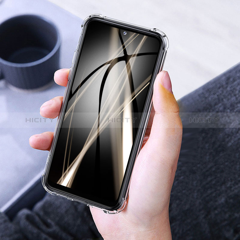 Cover Silicone Trasparente Ultra Sottile Morbida T02 per Samsung Galaxy A15 5G Chiaro