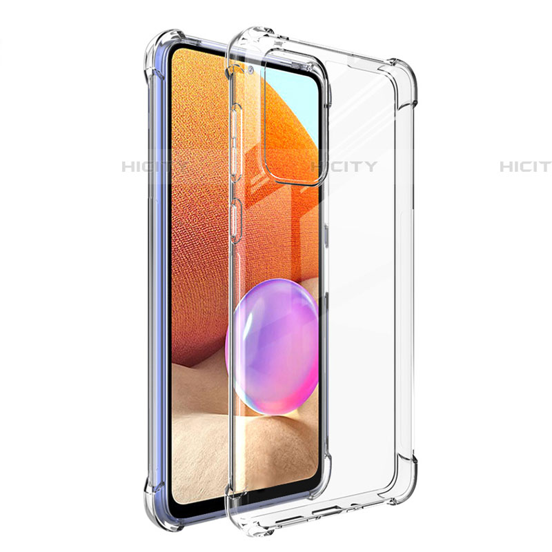 Cover Silicone Trasparente Ultra Sottile Morbida T02 per Samsung Galaxy A73 5G Chiaro