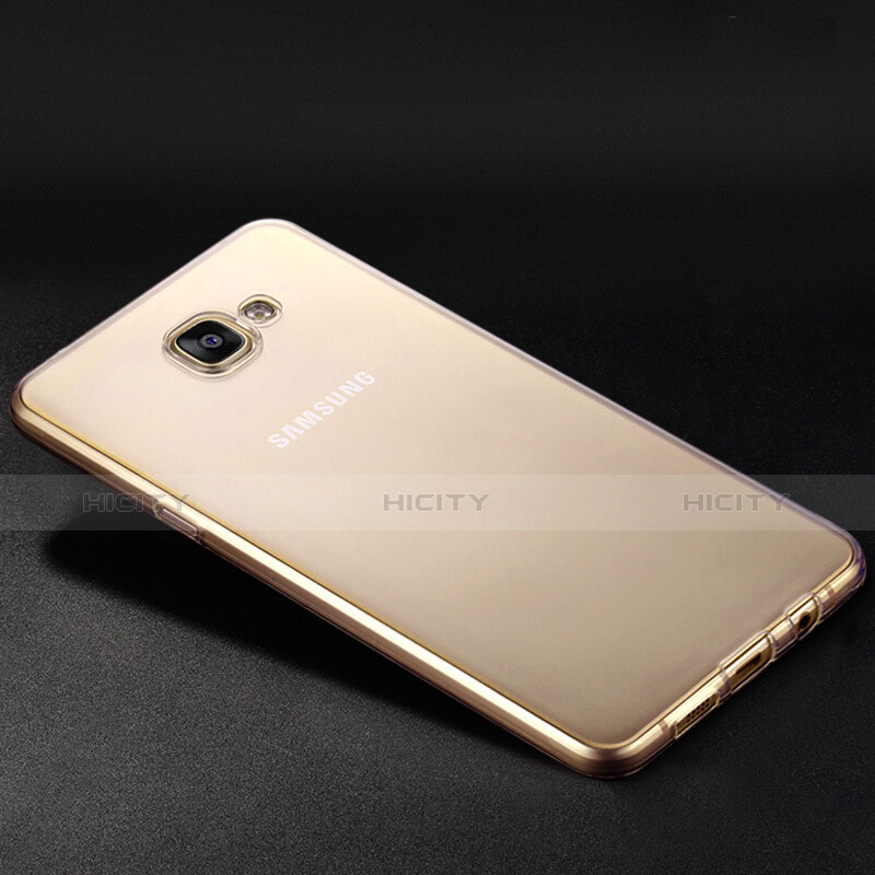 Cover Silicone Trasparente Ultra Sottile Morbida T02 per Samsung Galaxy A9 Pro (2016) SM-A9100 Chiaro