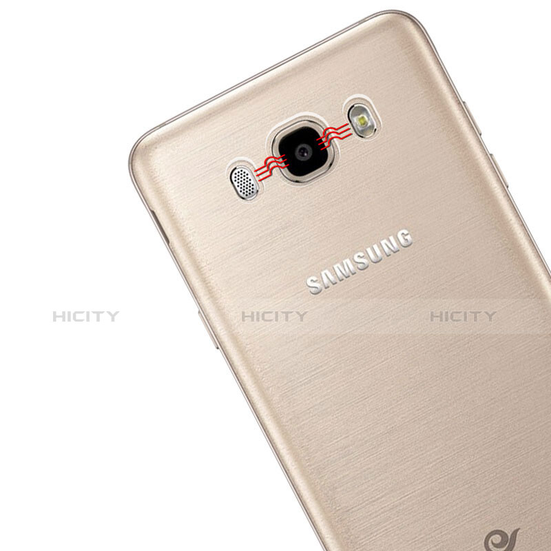 Cover Silicone Trasparente Ultra Sottile Morbida T02 per Samsung Galaxy J5 (2016) J510FN J5108 Chiaro