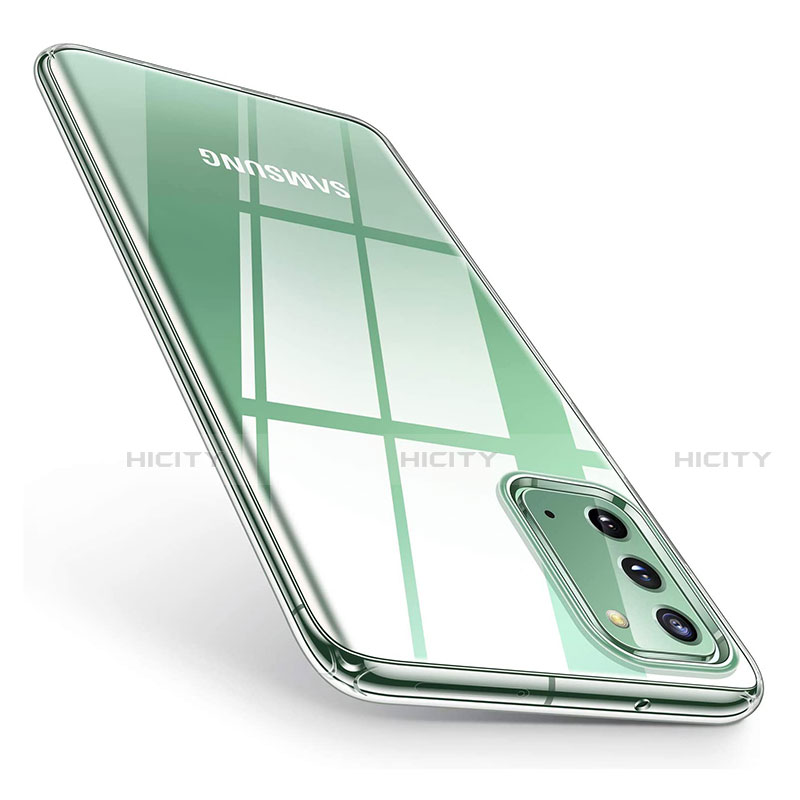Cover Silicone Trasparente Ultra Sottile Morbida T02 per Samsung Galaxy Note 20 5G Chiaro