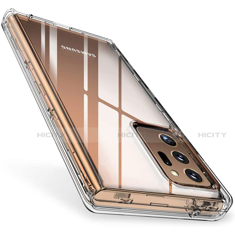 Cover Silicone Trasparente Ultra Sottile Morbida T02 per Samsung Galaxy Note 20 Ultra 5G Chiaro