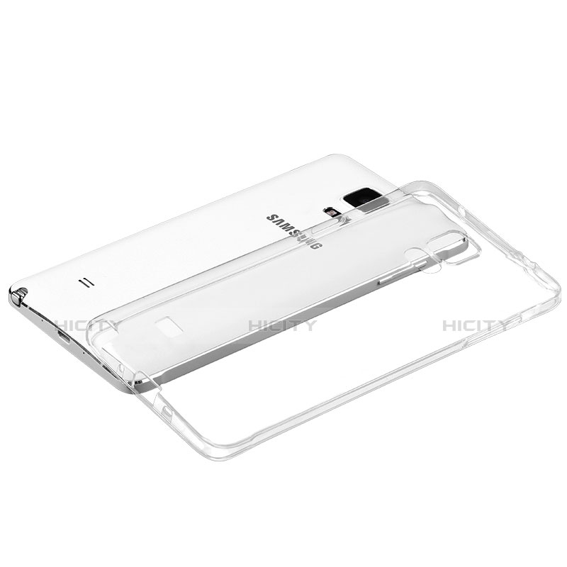 Cover Silicone Trasparente Ultra Sottile Morbida T02 per Samsung Galaxy Note 4 SM-N910F Chiaro