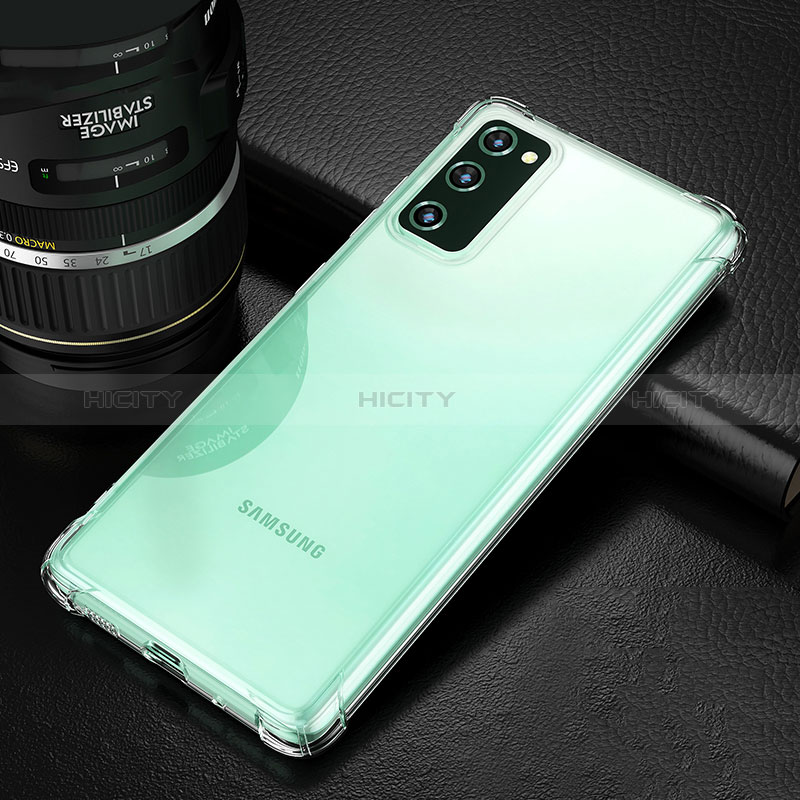 Cover Silicone Trasparente Ultra Sottile Morbida T02 per Samsung Galaxy S20 FE 4G Chiaro