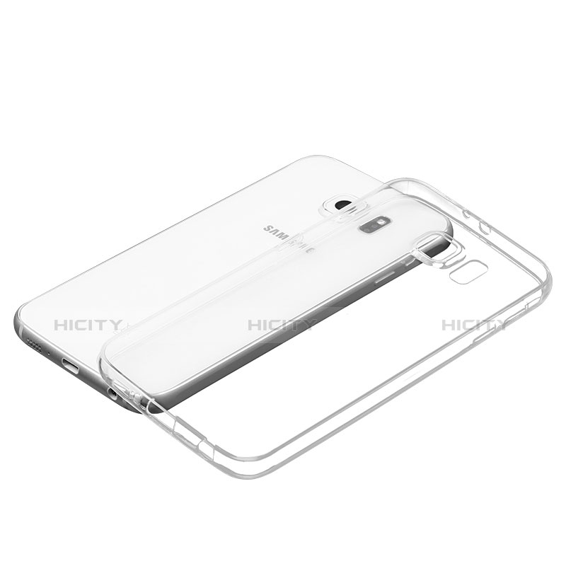 Cover Silicone Trasparente Ultra Sottile Morbida T02 per Samsung Galaxy S6 SM-G920 Chiaro