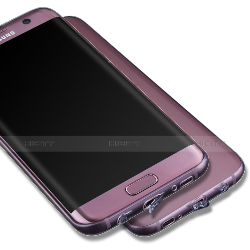 Cover Silicone Trasparente Ultra Sottile Morbida T02 per Samsung Galaxy S7 Edge G935F Chiaro