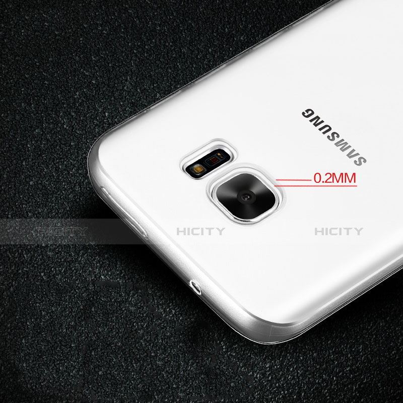 Cover Silicone Trasparente Ultra Sottile Morbida T02 per Samsung Galaxy S7 G930F G930FD Chiaro