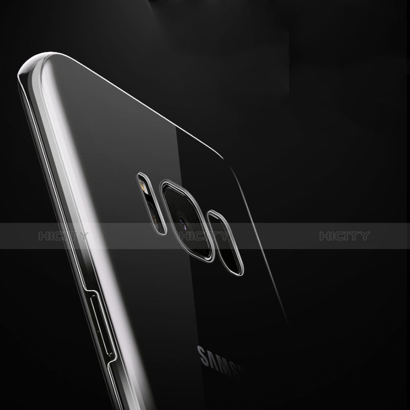 Cover Silicone Trasparente Ultra Sottile Morbida T02 per Samsung Galaxy S8 Chiaro