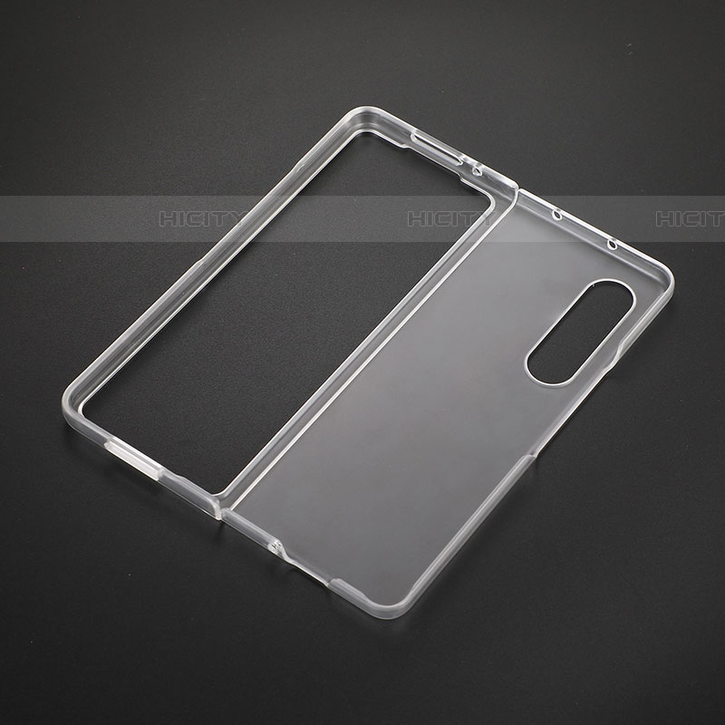Cover Silicone Trasparente Ultra Sottile Morbida T02 per Samsung Galaxy Z Fold4 5G Chiaro