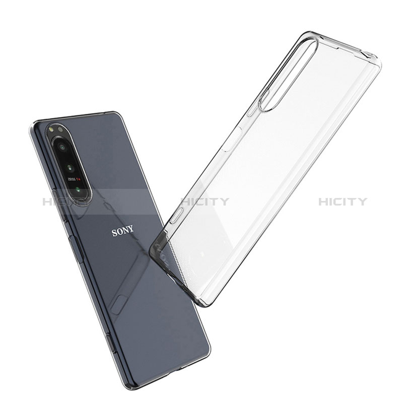 Cover Silicone Trasparente Ultra Sottile Morbida T02 per Sony Xperia 1 IV Chiaro