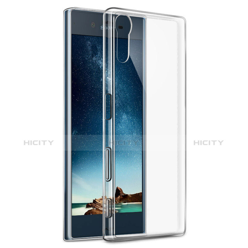 Cover Silicone Trasparente Ultra Sottile Morbida T02 per Sony Xperia XZ Chiaro