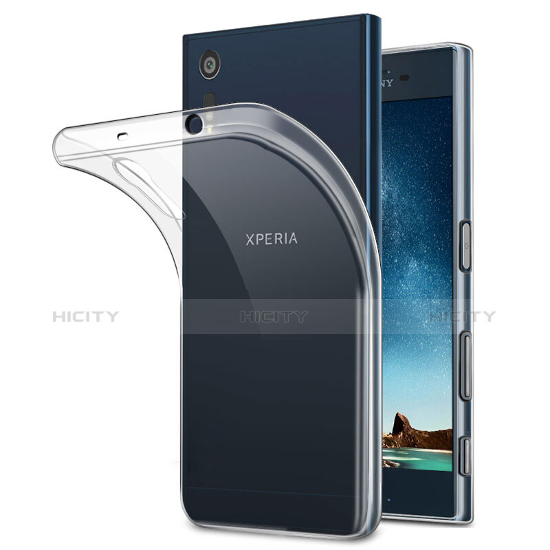 Cover Silicone Trasparente Ultra Sottile Morbida T02 per Sony Xperia XZ Chiaro