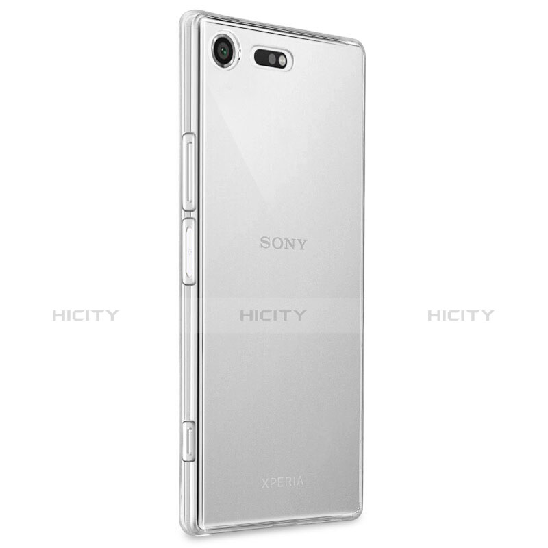 Cover Silicone Trasparente Ultra Sottile Morbida T02 per Sony Xperia XZ Premium Chiaro