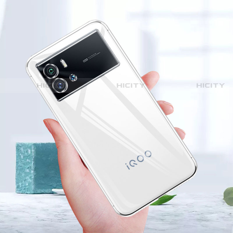 Cover Silicone Trasparente Ultra Sottile Morbida T02 per Vivo iQOO 9 Pro 5G Chiaro