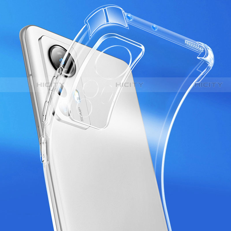 Cover Silicone Trasparente Ultra Sottile Morbida T02 per Xiaomi Mi 12 Pro 5G Chiaro